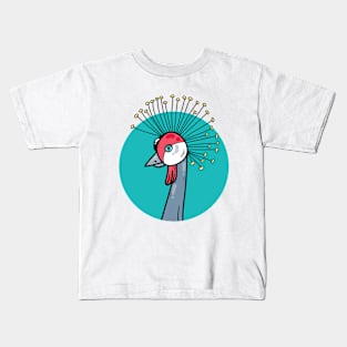 Crowned Crane Kids T-Shirt